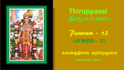 Andal Thirupavai Pasuram 12-திருப்பாவை பாசுரம் 12-with lyrics-கனைத்திளங்-Kanaittilang